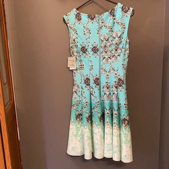 Blue Baroque Ombré Dress - Picture 2 of 2